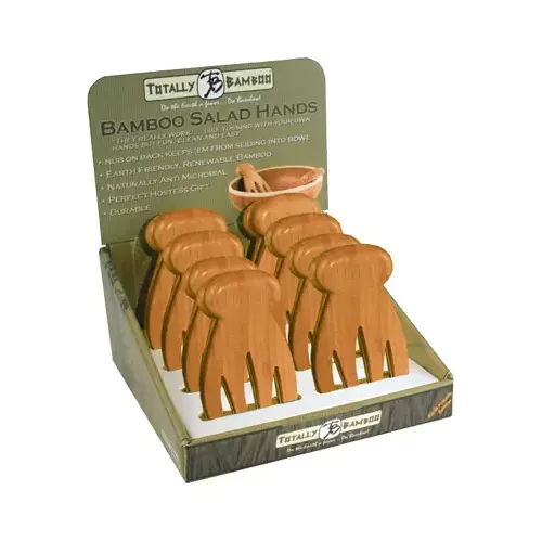 Salad Hands Brown Bamboo Brown Pair