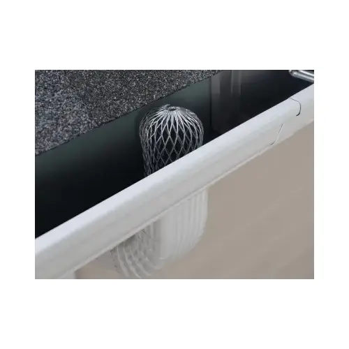 Gutter Strainer 3.5" W X 3.5" L Gray Aluminum Gray