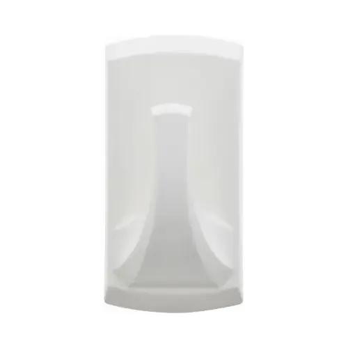 Decorative Hooks 3.5" L White Plastic Rectangular 20 lb. cap. White Pair Decorative Hooks 3.5" L White Plastic Rectangular 20 lb. cap. White Pair