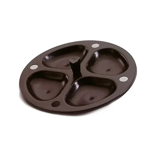 Egg Poacher Insert Tray Black Aluminum Polished