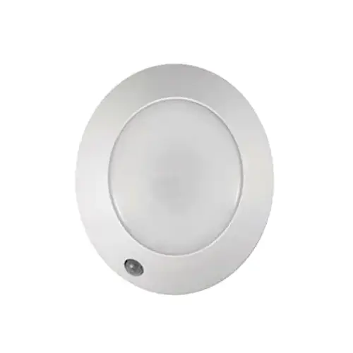 Motion Activated Ceiling Light, 1.5 V, 2.9 W, 1-Lamp, LED Lamp, 150 Lumens White