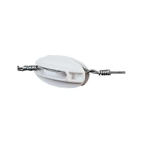 Electric Fence High-Strain Insulator, White pack of 5 Electric Fence High-Strain Insulator, White pack of 5