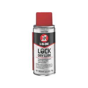3-IN-ONE 120077 2.5 Oz. Aerosol Lock Dry Lubricant