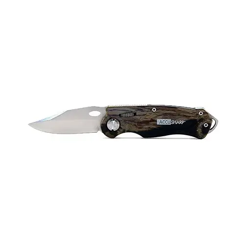 Folding Knife Camouflage Stainless Steel 4" Sport