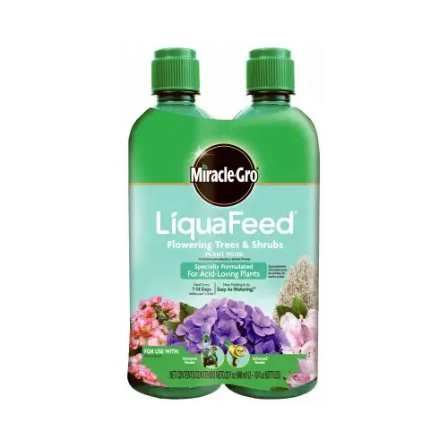 LiquaFeed Flowering Tree and Shrub Plant Food, 16 oz Bottle, Liquid, 9-3-3 N-P-K Ratio Clear/Yellow - pack of 2 LiquaFeed Flowering Tree and Shrub Plant Food, 16 oz Bottle, Liquid, 9-3-3 N-P-K Ratio Clear/Yellow - pack of 2