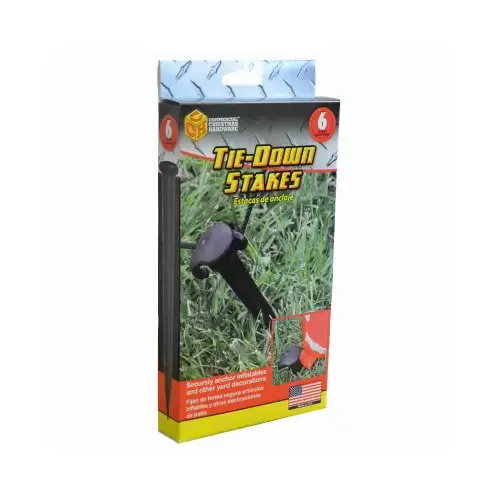 Tie-Down Stakes 7" Black Tie-Down Stakes 7" Black