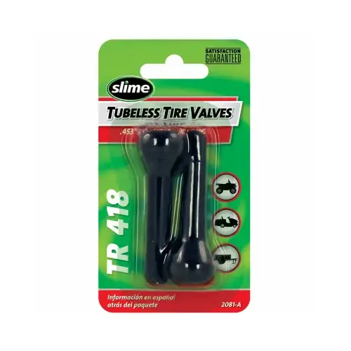 Tubeless Tire Valve Rubber 60 psi Pair