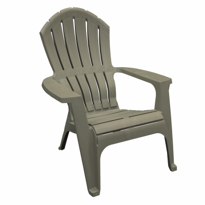 Adams 254075 Chair RealComfort Gray Polypropylene Frame Adirondack