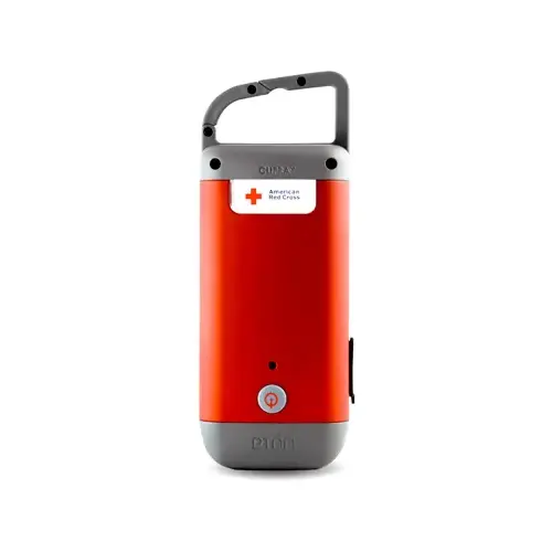 Hand Crank Flashlight Red LED Red