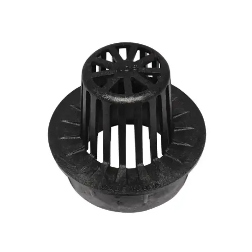 0443SDB Atrium Grate, 4 in Dia, Round, Polyethylene, Black 0443SDB Atrium Grate, 4 in Dia, Round, Polyethylene, Black