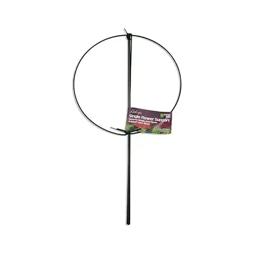 Plant Stake Rings 18" H X 10 W Green Steel Green Plant Stake Rings 18" H X 10 W Green Steel Green