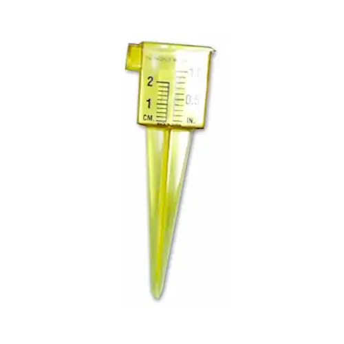 Rain Gauge/Sprinkler Stake 3" W X 5.31" L Yellow