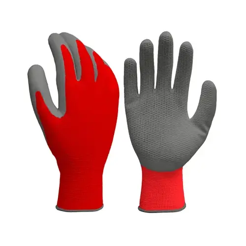 Grip Gloves One Size Fits All Latex Honeycomb Black/Gray Black/Gray - pack of 6 Grip Gloves One Size Fits All Latex Honeycomb Black/Gray Black/Gray - pack of 6