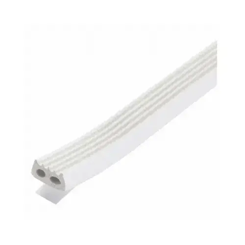 Weatherstrip Tape, 19/32 in W, 10 ft L, EPDM Rubber, White Weatherstrip Tape, 19/32 in W, 10 ft L, EPDM Rubber, White