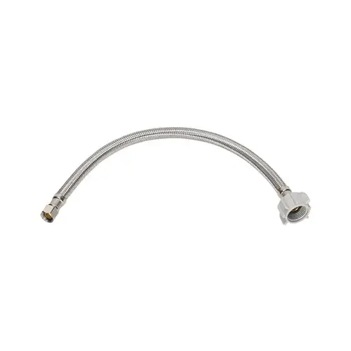 Braided Toilet Supply Line, Stainless Steel, 3/8 x 12-In. Braided Toilet Supply Line, Stainless Steel, 3/8 x 12-In.