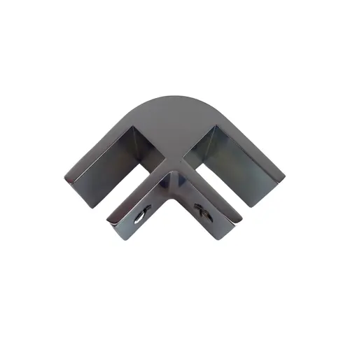 Chrome Two-Way 90 Degree Standard Connector for 1/2" Glass Chrome Two-Way 90 Degree Standard Connector for 1/2" Glass