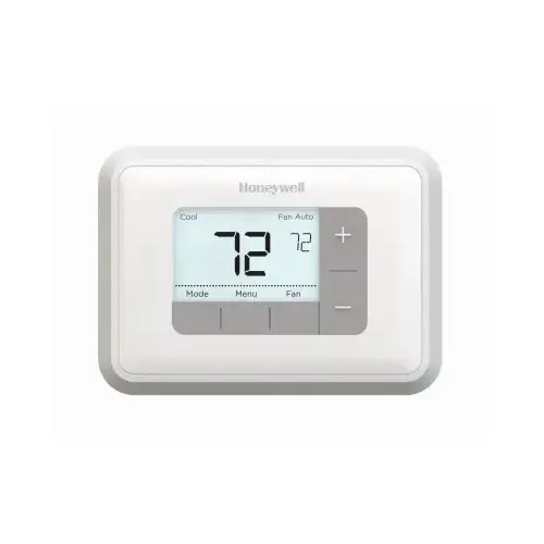 RTH6360 Series RTH6360D Programmable Thermostat, 24 V, Digital Display, White
