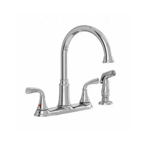 Kitchen Faucet Tinley Two Handle Chrome Side Sprayer Included Chrome
