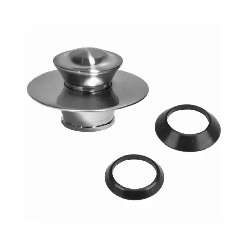 Drain Stopper 3" Brushed Nickel Metal Brushed Nickel