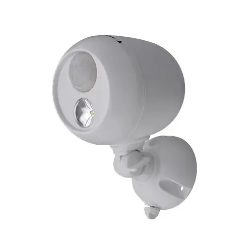Motion-Sensing Spot Light, Wireless, 140 Lumens, White