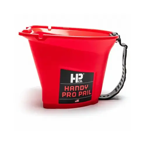 Paint Pail, Plastic Red