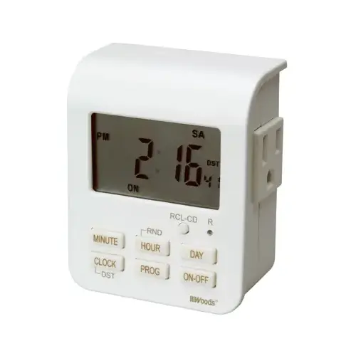 7-Day 2-Outlet Digital Heavy Duty Timer 7-Day 2-Outlet Digital Heavy Duty Timer