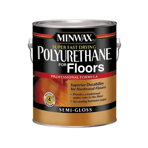 Floor Polyurethane, Super-Fast Drying, Semi-Gloss, 1-Gallon - pack of 2 Floor Polyurethane, Super-Fast Drying, Semi-Gloss, 1-Gallon - pack of 2