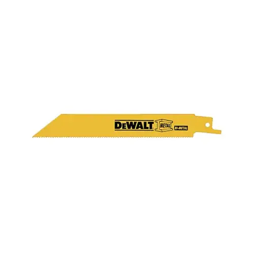 Reciprocating Saw Blade, 3/4 in W, 6 in L, 14 TPI Yellow Reciprocating Saw Blade, 3/4 in W, 6 in L, 14 TPI Yellow