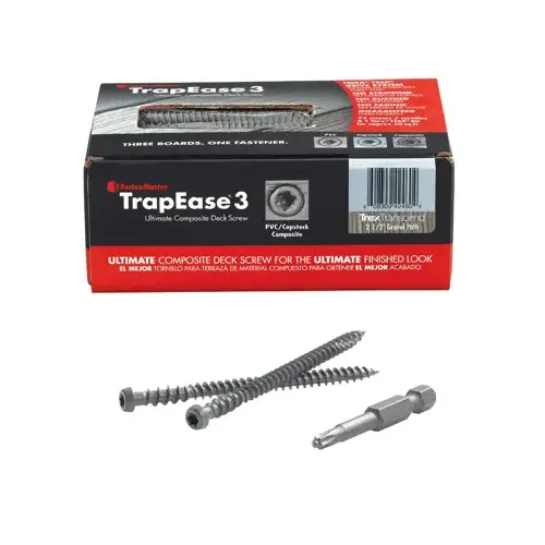 TrapEase 3 Deck Screws, Beach Dune Color, 75-Pk.