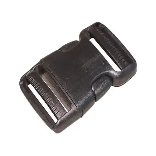 Side-Release Strap Buckle, 1-In. Black