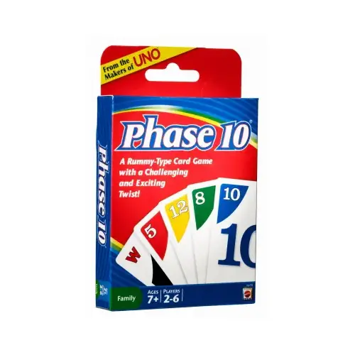 Card Game Phase 10 Multicolored 12 pc Multicolored Card Game Phase 10 Multicolored 12 pc Multicolored