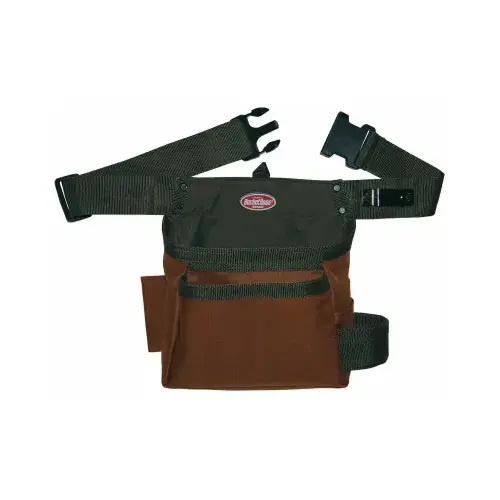 Handyman's Holster, 52 in Waist, 5-Pocket, Poly Ripstop Fabric, Brown/Green Handyman's Holster, 52 in Waist, 5-Pocket, Poly Ripstop Fabric, Brown/Green