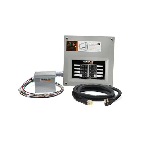 Upgradeable Manual Transfer Switch Kit for 8 Circuits