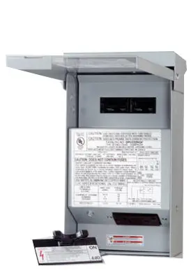 National Brand Alternative 60A Air Conditioning Disconnect with 20A GFCI Receptacle - NEMA 3R Galvanized Steel Enclosure DPU222RGF20WTST