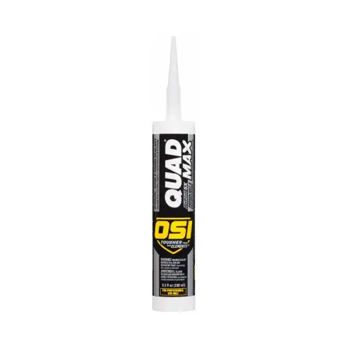 QUAD MAX Sealant, White, -14 to 158 deg F, 9.5 oz Cartridge QUAD MAX Sealant, White, -14 to 158 deg F, 9.5 oz Cartridge