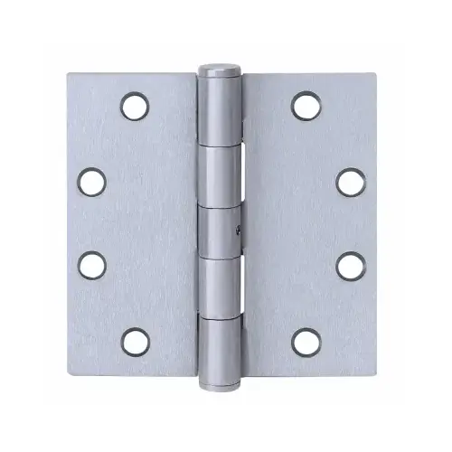 H4545 Series Square Corner Hinge, 4-1/2 in H Frame Leaf, 0.134 in Thick Frame Leaf, Satin