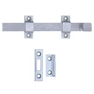 Tell Manufacturing DT100017 Commercial 8 In. Satin Chrome Door Surface Bolt