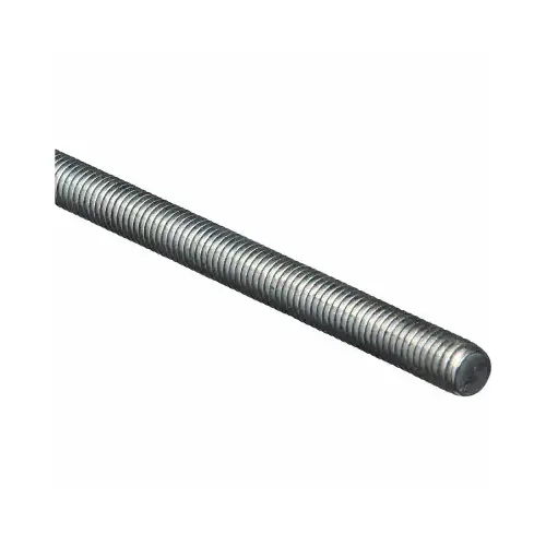 4000BC 8"-32 x 12" Steel Threaded Rod - Coarse Thread Zinc Plated Finish 4000BC 8"-32 x 12" Steel Threaded Rod - Coarse Thread Zinc Plated Finish
