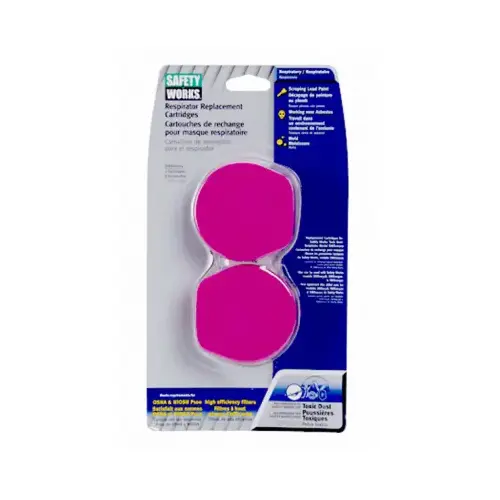 Toxic Dust Replacement Cartridge, P100 Filter Pair