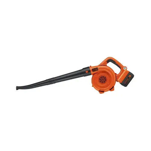 Sweeper, 2.6 Ah, 36 V Battery, Lithium-Ion Battery, 120 cfm Air, 60 min Run Time, Black/Orange Sweeper, 2.6 Ah, 36 V Battery, Lithium-Ion Battery, 120 cfm Air, 60 min Run Time, Black/Orange