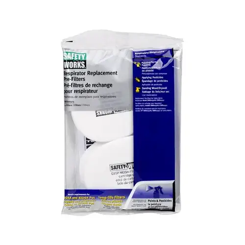 Paint & Pesticide Mask Replacement Pre-Filters pack of 10 Paint & Pesticide Mask Replacement Pre-Filters pack of 10