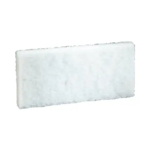 Polyester Cleaning Pad  10" Overall Length - 4 5/8" Width White