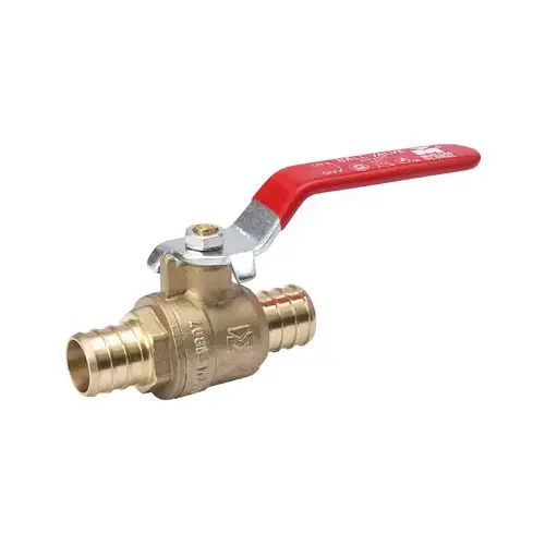 Ball Valve, 3/4 in Connection, PEX x PEX, 600/160 psi Pressure, Brass Body Chrome Ball Valve, 3/4 in Connection, PEX x PEX, 600/160 psi Pressure, Brass Body Chrome