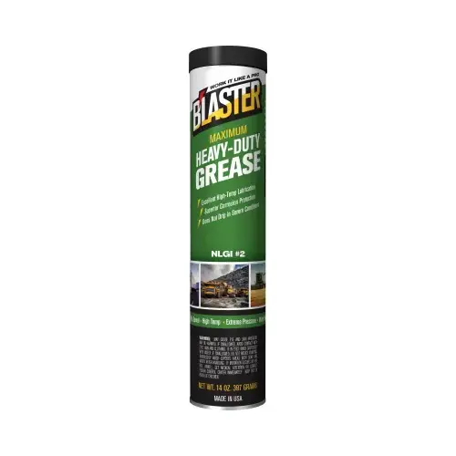 Maximum Heavy-Duty Grease, 14 oz, NLGI Grade 2, Green