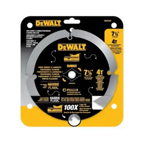 Circular Saw Blade, 7-1/4 in Dia, 5/8 in Arbor, 4-Teeth, Polycrystalline Cutting Edge Circular Saw Blade, 7-1/4 in Dia, 5/8 in Arbor, 4-Teeth, Polycrystalline Cutting Edge