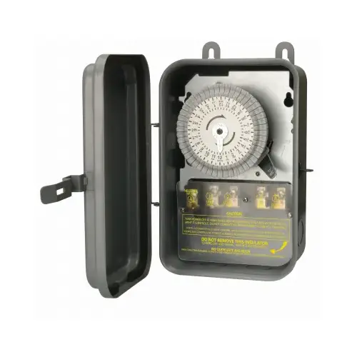 Mechanical Timer Switch Outdoor 277 V Gray Gray Mechanical Timer Switch Outdoor 277 V Gray Gray