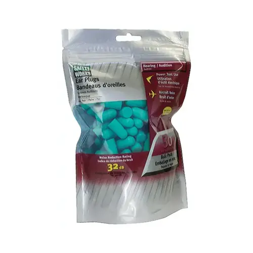 Foam NRR 33 dB Ear Plugs (80-Pair)