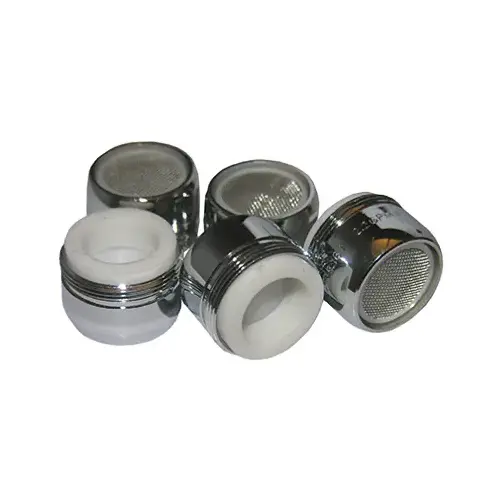 Dual-Thread Brass Aerator, Chrome-Plated, 15/16-In - pack of 5 Dual-Thread Brass Aerator, Chrome-Plated, 15/16-In - pack of 5