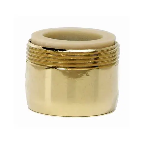 Faucet Aerator, Polished Brass, 13/16-In. Dual Thread Faucet Aerator, Polished Brass, 13/16-In. Dual Thread