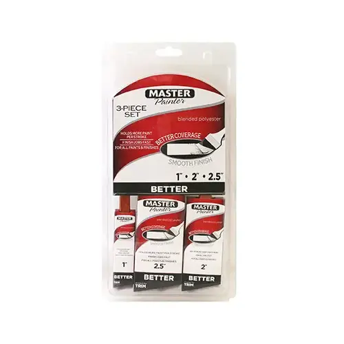 3-Pc.Angle Sash Paint Brush Set pack of 3 3-Pc.Angle Sash Paint Brush Set pack of 3